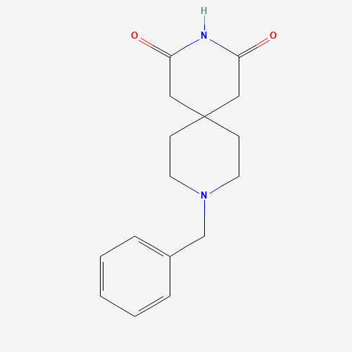 9-BENZYL-3,9-DIAZA-SPIRO[5.5]UNDECANE-2,4-DIONE (CAS: 189333-48-0) - Chemical Structure and Molecular Formula 