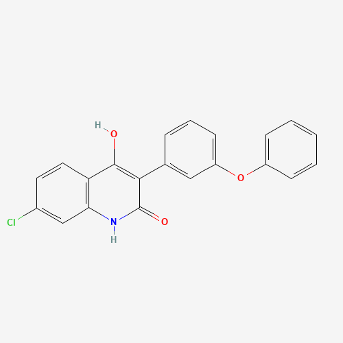 7-Chloro-4-hydroxy-3-(3-phenoxy)phenyl-2(H)-quinolinone (CAS: 142326-59-8) - Related Chemical Product