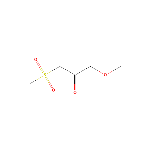 1-METHOXY-3-(METHYLSULFONYL)-2-PROPANONE (CAS: 728019-59-8) - Chemical Structure and Molecular Formula 