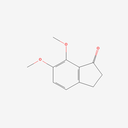 6,7-DIMETHOXY-1-INDANONE (CAS: 57441-74-4) - Chemical Structure and Molecular Formula 