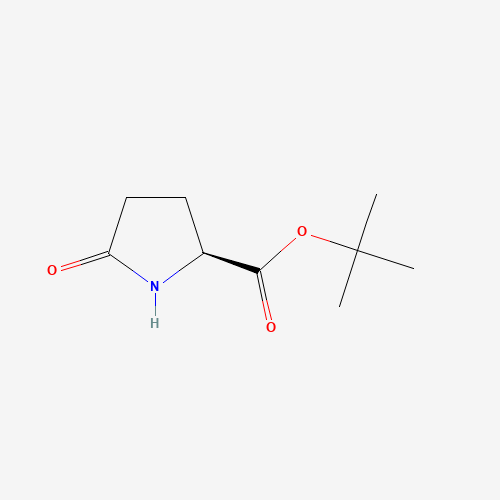 2-Methyl-2-propanyl 5-oxo-L-prolinate (CAS: 35418-16-7) - Chemical Structure and Molecular Formula 