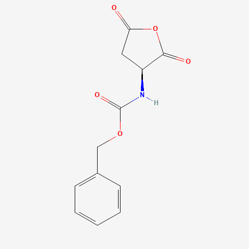 Benzyl [(3S)-2,5-dioxotetrahydro-3-furanyl]carbamate (CAS: 4515-23-5) - Chemical Structure and Molecular Formula 