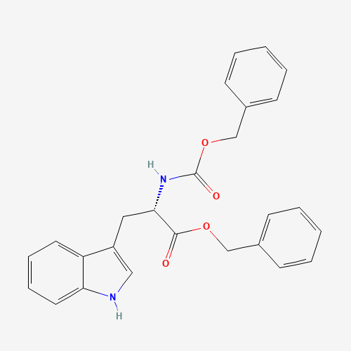 Benzyl N-[(benzyloxy)carbonyl]-L-tryptophanate (CAS: 69876-37-5) - Chemical Structure and Molecular Formula 