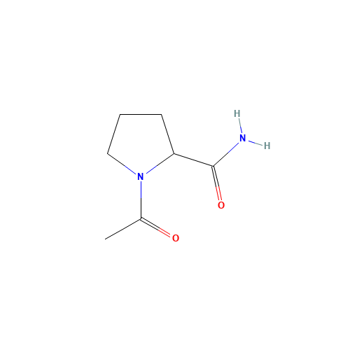 1-Acetylprolinamide (CAS: 30130-35-9) - Chemical Structure and Molecular Formula 