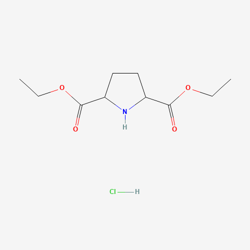 Diethyl 2,5-pyrrolidinedicarboxylate hydrochloride (1:1) (CAS: 90979-49-0) - Chemical Structure and Molecular Formula 