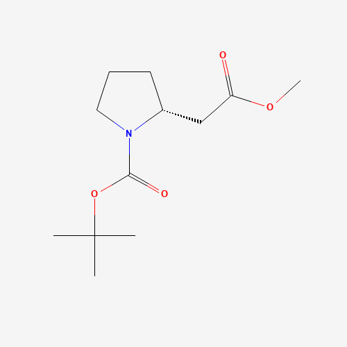 Methyl (2R)-2-pyrrolidinylacetate chemical structure Methyl (2R)-2-pyrrolidinylacetate (CAS: 132482-05-4) - Chemical Structure and Molecular Formula