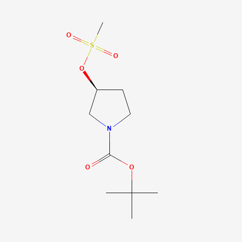 2-Methyl-2-propanyl (3S)-3-[(methylsulfonyl)oxy]-1-pyrrolidinecarboxylate (CAS: 132945-75-6) - Related Chemical Product