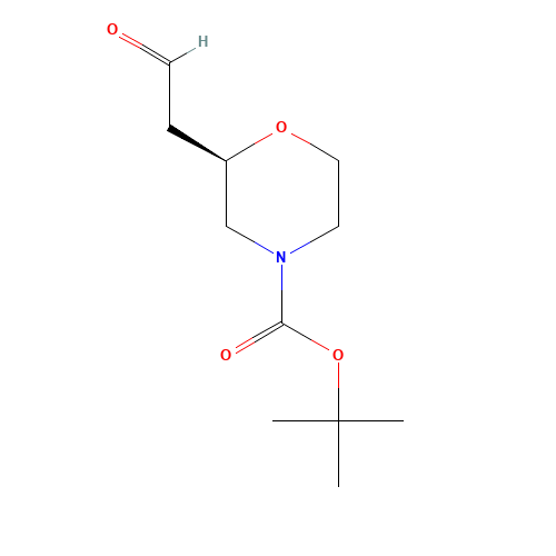 2-Methyl-2-propanyl (2R)-2-(2-oxoethyl)-4-morpholinecarboxylate (CAS: 1257853-70-5) - Related Chemical Product