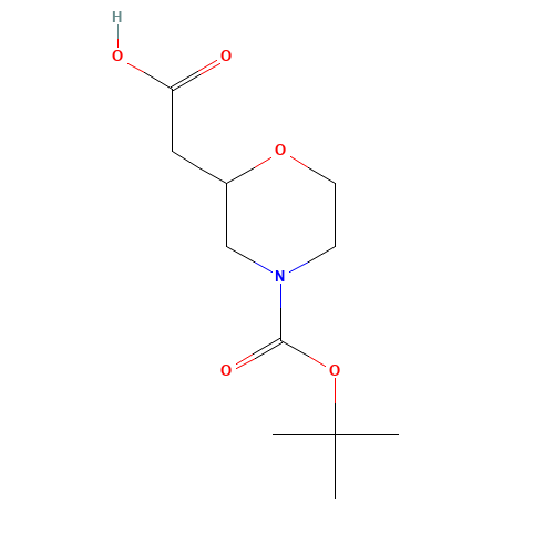 (4-{[(2-Methyl-2-propanyl)oxy]carbonyl}-2-morpholinyl)acetic acid (CAS: 766539-28-0) - Related Chemical Product