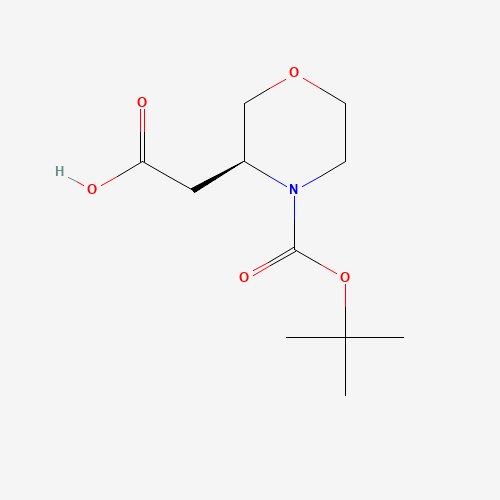[(3S)-4-{[(2-Methyl-2-propanyl)oxy]carbonyl}-3-morpholinyl]acetic acid (CAS: 839710-38-2) - Related Chemical Product