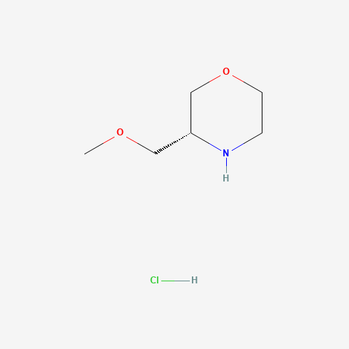 (3R)-3-(Methoxymethyl)morpholine (CAS: 696582-88-4) - Chemical Structure and Molecular Formula 
