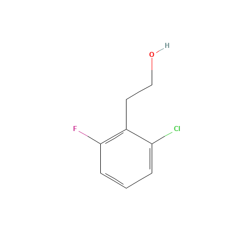 2-(2-Chloro-6-fluorophenyl)ethanol (CAS: 214262-86-9) - Chemical Structure and Molecular Formula 