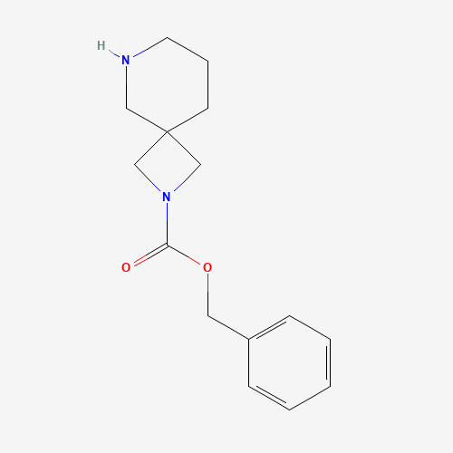 Benzyl 2,6-diazaspiro[3.5]nonane-2-carboxylate (CAS: 1086394-83-3) - Chemical Structure and Molecular Formula 