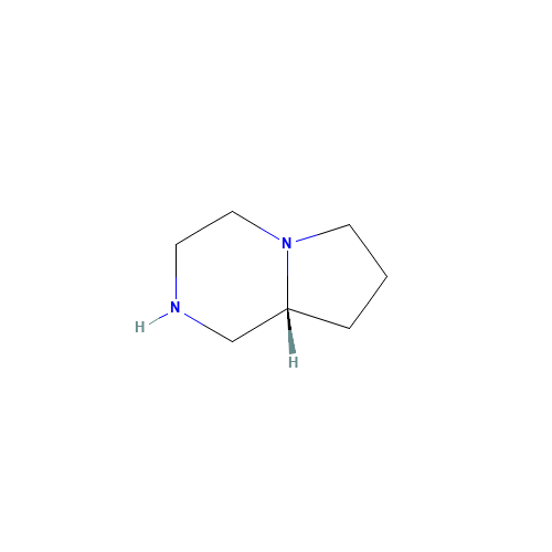 Octahydropyrrolo[1,2-a]pyrazine (CAS: 96193-27-0) - Chemical Structure and Molecular Formula 