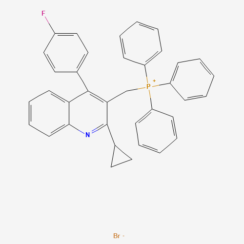 {[2-Cyclopropyl-4-(4-fluorophenyl)-3-quinolinyl]methyl}(triphenyl)phosphonium bromide (CAS: 154057-58-6) - Related Chemical Product
