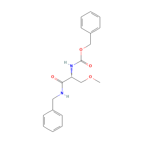benzyl N-[(1R)-2-(benzylamino)-1-(methoxymethyl)-2-oxo-ethyl]carbamate (CAS: 196601-68-0) - Related Chemical Product