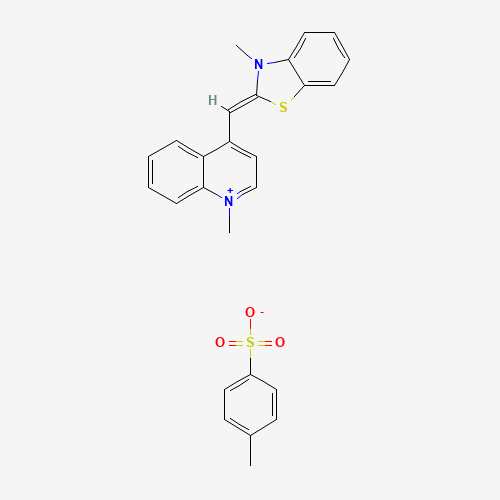 1-Methyl-4-[(Z)-(3-methyl-1,3-benzothiazol-2(3H)-ylidene)methyl]quinolinium 4-methylbenzenesulfonate (CAS: 107091-89-4) - Related Chemical Product