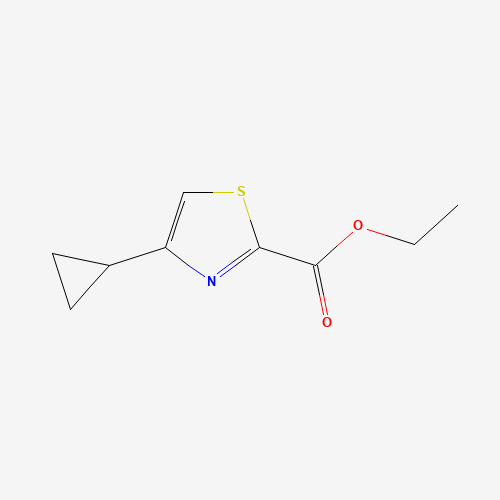 Ethyl 4-cyclopropyl-1,3-thiazole-2-carboxylate (CAS: 439692-05-4) - Chemical Structure and Molecular Formula 