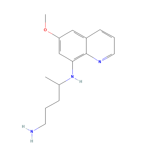 N4-(6-Methoxy-8-quinolinyl)-1,4-pentanediamine (CAS: 90-34-6) - Related Chemical Product