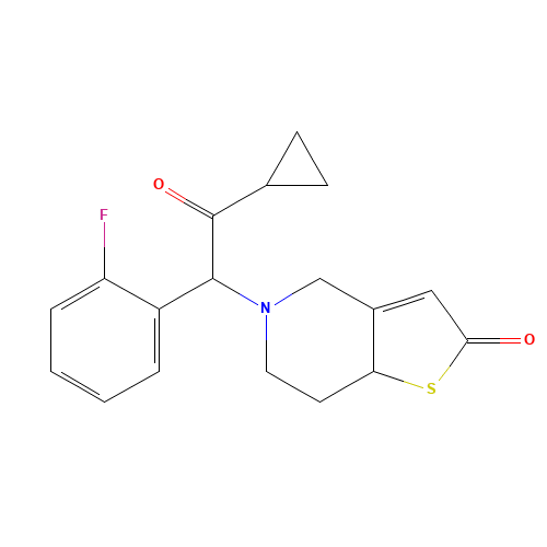 5-[2-Cyclopropyl-1-(2-fluorophenyl)-2-oxoethyl]-5,6,7,7a-tetrahydrothieno[3,2-c]pyridin-2(4H)-one (CAS: 150322-38-6) - Related Chemical Product