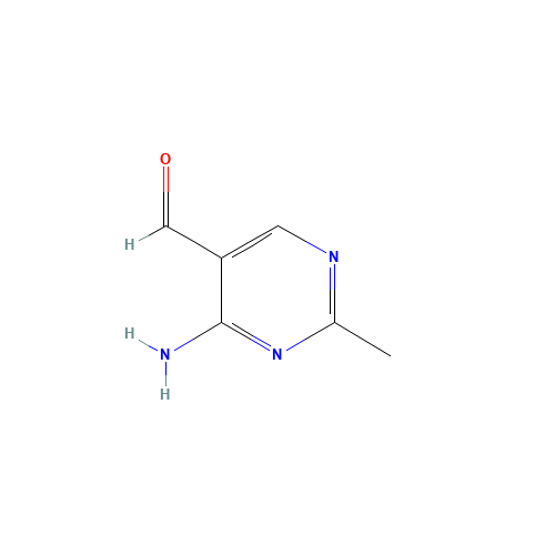 4-Amino-2-methyl-5-pyrimidinecarbaldehyde (CAS: 73-68-7) - Chemical Structure and Molecular Formula 