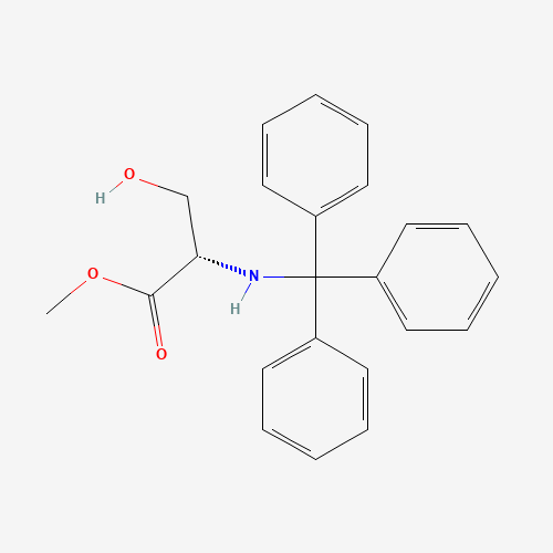 Methyl N-trityl-L-serinate (CAS: 4465-44-5) - Chemical Structure and Molecular Formula 