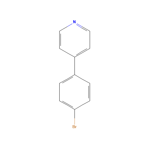 4-(4-Bromophenyl)pyridine (CAS: 39795-60-3) - Chemical Structure and Molecular Formula 