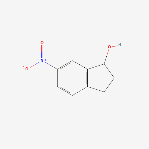 6-Nitro-1-indanol (CAS: 119273-81-3) - Chemical Structure and Molecular Formula 