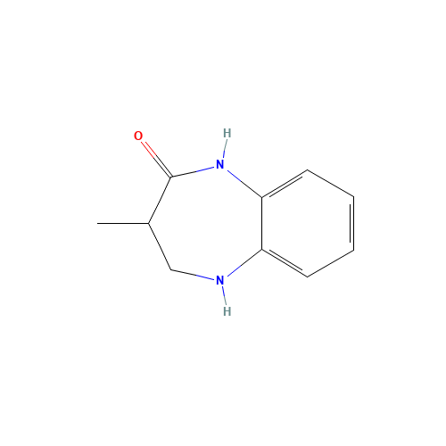3-Methyl-1,3,4,5-tetrahydro-2H-1,5-benzodiazepin-2-one (CAS: 54028-76-1) - Chemical Structure and Molecular Formula 