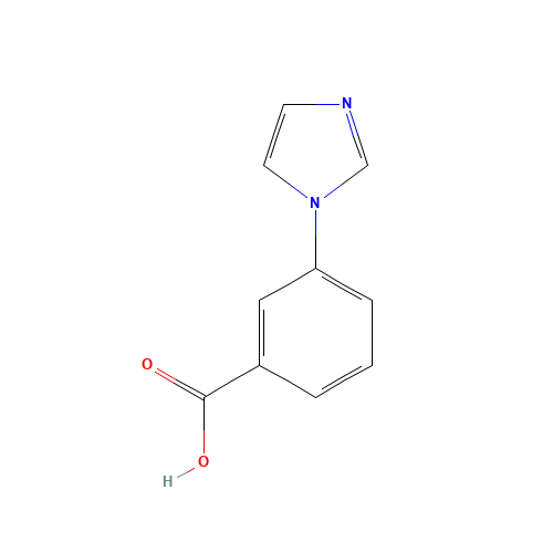 3-imidazole-1-yl-benzoic acid (CAS: 108035-47-8) - Chemical Structure and Molecular Formula 