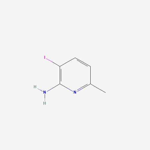 3-Iodo-6-methylpyridin-2-amine (CAS: 884495-19-6) - Chemical Structure and Molecular Formula 