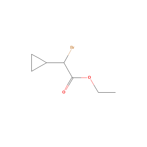 Ethyl bromo(cyclopropyl)acetate (CAS: 1200828-74-5) - Chemical Structure and Molecular Formula 