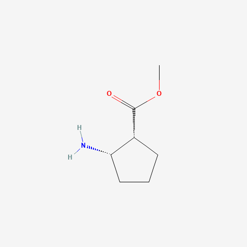 Methyl (1R,2S)-2-aminocyclopentanecarboxylate (CAS: 154460-33-0) - Chemical Structure and Molecular Formula 