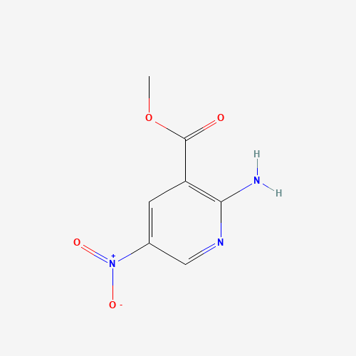 Methyl 2-amino-5-nitronicotinate (CAS: 88312-64-5) - Chemical Structure and Molecular Formula 