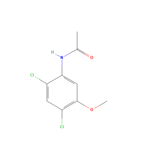 N-(2,4-dichloro-5-methoxyphenyl)acetamide (CAS: 65182-98-1) - Chemical Structure and Molecular Formula 