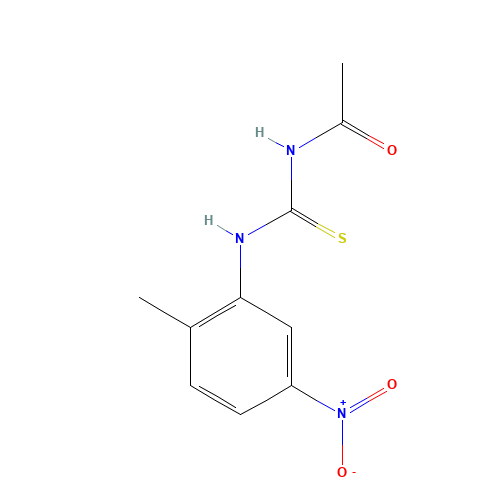 N-[(2-Methyl-5-nitrophenyl)carbamothioyl]acetamide (CAS: 72621-59-1) - Chemical Structure and Molecular Formula 