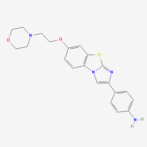 4-{7-[2-(4-Morpholinyl)ethoxy]imidazo[2,1-b][1,3]benzothiazol-2-yl}aniline (CAS: 950769-61-6) - Related Chemical Product