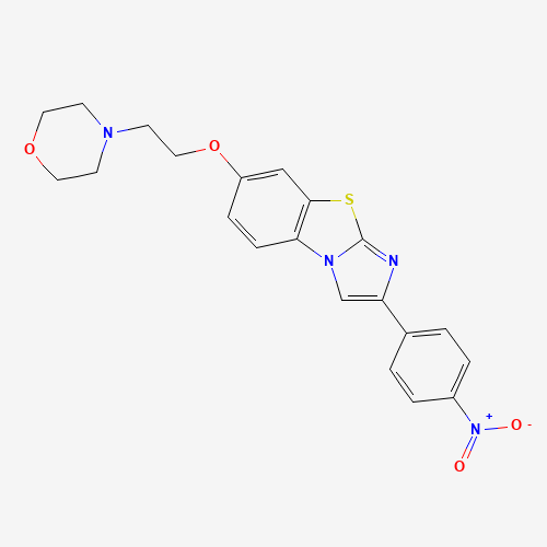 7-[2-(4-Morpholinyl)ethoxy]-2-(4-nitrophenyl)imidazo[2,1-b][1,3]benzothiazole (CAS: 950769-60-5) - Related Chemical Product