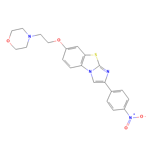 7-[2-(4-Morpholinyl)ethoxy]-2-(4-nitrophenyl)imidazo[2,1-b][1,3]benzothiazole (CAS: 950769-60-5) - Related Chemical Product