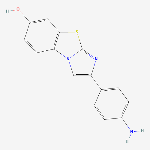 2-(4-Aminophenyl)imidazo[2,1-b][1,3]benzothiazol-7-ol (CAS: 1132827-30-5) - Chemical Structure and Molecular Formula 