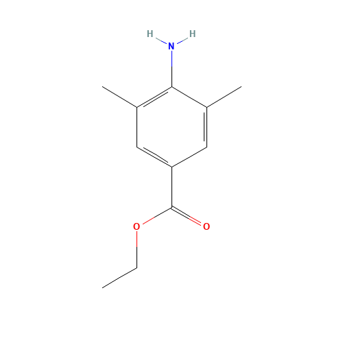 Ethyl 4-amino-3,5-dimethylbenzoate (CAS: 3095-47-4) - Chemical Structure and Molecular Formula 