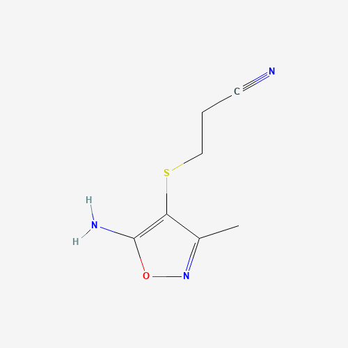 3-[(5-Amino-3-methyl-1,2-oxazol-4-yl)sulfanyl]propanenitrile (CAS: 140454-98-4) - Related Chemical Product