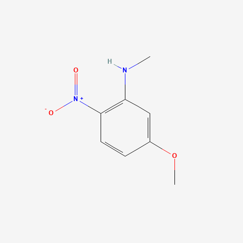 5-Methoxy-N-methyl-2-nitroaniline (CAS: 69397-93-9) - Chemical Structure and Molecular Formula 
