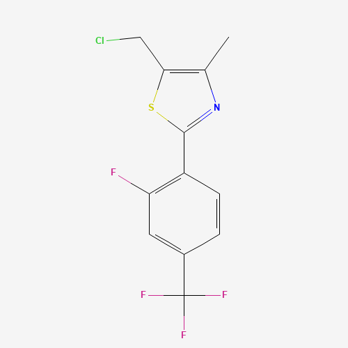 5-(chloromethyl)-2-[2-fluoro-4-(trifluoromethyl)phenyl]-4-methyl-thiazole (CAS: 317319-37-2) - Related Chemical Product
