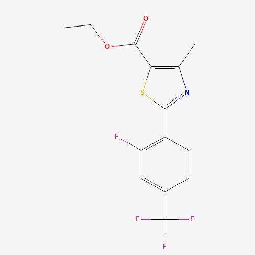 ethyl 2-[2-fluoro-4-(trifluoromethyl)phenyl]-4-methyl-thiazole-5-carboxylate (CAS: 317319-35-0) - Related Chemical Product