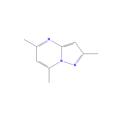 pyrazolo[1,5-a]pyrimidine, 2,5,7-trimethyl- (CAS: 112581-74-5) - Chemical Structure and Molecular Formula 