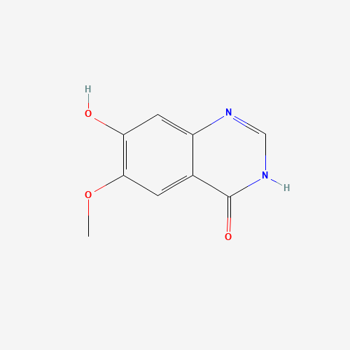 7-Hydroxy-6-methoxy-4(1H)-quinazolinone (CAS: 162012-72-8) - Chemical Structure and Molecular Formula 