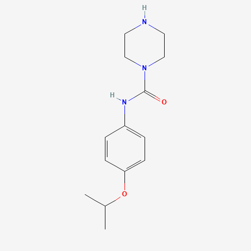 4-(4-Isopropoxyphenyl)-1-piperazinecarboxamide (CAS: 792899-38-8) - Chemical Structure and Molecular Formula 