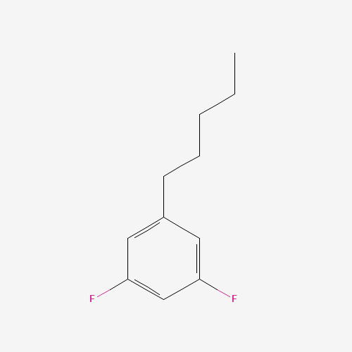 1,3-Difluoro-5-pentylbenzene (CAS: 121219-25-8) - Chemical Structure and Molecular Formula 