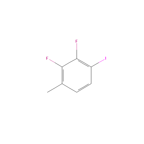 2,3-Difluoro-1-iodo-4-methylbenzene (CAS: 914100-41-7) - Chemical Structure and Molecular Formula 